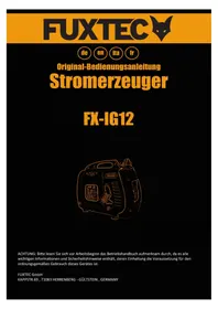 Notice Fuxtec FXIG12 Generatore