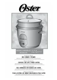 Notice OSTER CKSTRC4723 Cuiseur à riz