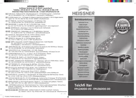 Notice Heissner FPU2400000 Pompe à eau
