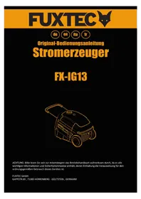 Notice Fuxtec FXIG13 Generatore