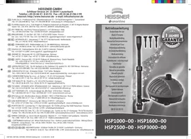 Notice Heissner HSP160000 Pompe à eau