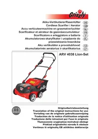 Notice Grizzly ARV 4038 Tondeuse à gazon