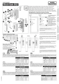 Notice Burg Wächter BLOCKSAFE BS 2 Serrure de sécurité