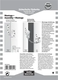 Notice Burg Wächter VTK 90 Chaîne de porte