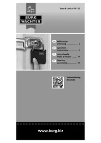Notice Burg Wächter SCAN & LOCK 610 53 Serrure