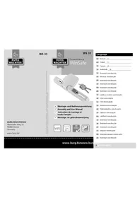 Notice Burg Wächter WINSAFE WS 33 Capteur de porte/fenêtre