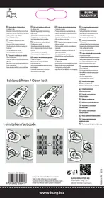 Notice Burg Wächter NUMERO 97 Serrure