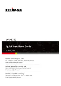 Notice Edimax OAP1750 Point d'accès