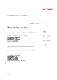 Notice KATHREIN VOS 43RA Receiver