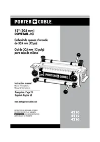 Notice Porter-Cable 4210 Gabarit de menuiserie