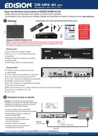 Notice EDISION OS MINI 4K Recepteur