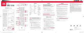 Notice ONE FOR ALL URC 1310 Télécommande