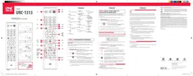 Notice ONE FOR ALL URC 1313 Télécommande