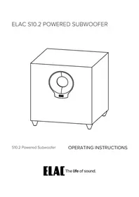 Notice ELAC S10.2 Caisson de basses
