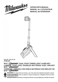 Notice MILWAUKEE M18 ROCKET ONEKEY 212022HD Lighting