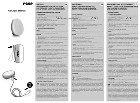 Notice Reer CLIPLIGHT 52361 Éclairage