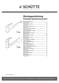 Notice Schütte VITAL Robinetterie