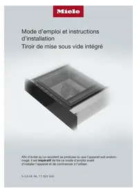 Notice MIELE EVS 7010 AM Appareils à emballage sous vide