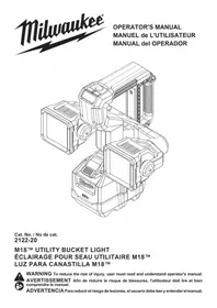 Notice MILWAUKEE M18 212221HD Iluminación