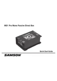 Notice SAMSON MD1 PRO Équipement audio