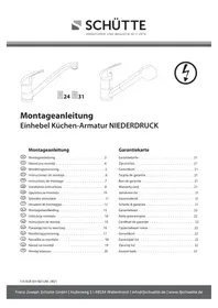 Notice Schütte FALCON Robinet