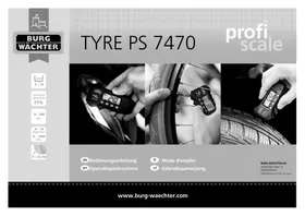 Notice Burg Wächter PROﬁSCALE TYRE PS 7470 Instrument de mesure