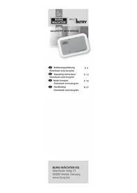 Notice Burg Wächter SECUENTRY 5670 Smart Home