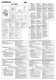 Notice HiKOKI UB 18DGL Éclairage