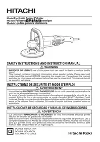 Notice HiKOKI SP 18VA Lijadora