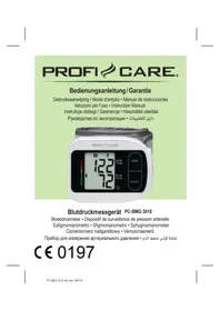 Notice ProfiCare PCBMG 3018 Ciśnieniomierz