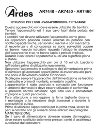 Notice ARDES AR7450R Tritacarne