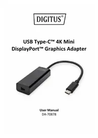 Notice Digitus DA70878 Carte réseau / adaptateur