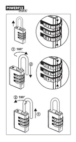 Notice POWERFIX HG00715C Cadenas à combinaison