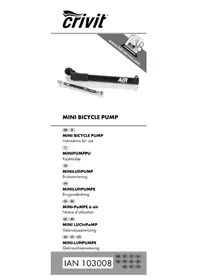 Notice CRIVIT IAN 103008 Vesipumppu