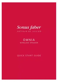 Notice Sonus Faber OMNIA Haut-parleur