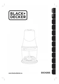 Notice BLACK & DECKER BXCH260E Food Processor