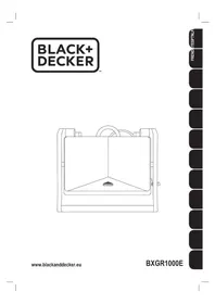 Notice BLACK & DECKER BXGR1000E Grill plate