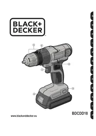 Notice BLACK & DECKER BDCDD18N τρυπάνι