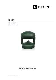 Notice Ecler IG108 Haut-parleur