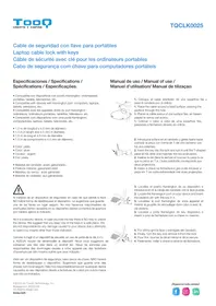 Notice TooQ TQCLKC0025 Serrure