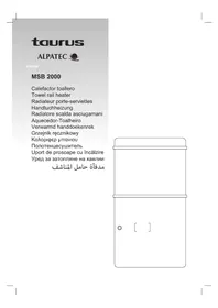 Notice TAURUS ALPATEC MSB 2000 Elektrischer Handtuchwärmer