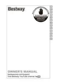 Notice BESTWAY H2OGO! 53345 Ilmalla täytettävä uima-allas