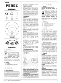 Notice Perel EMS100 Détecteur de mouvements