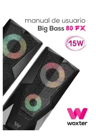 Notice WOXTER BIG BASS 80 FX Haut-parleur