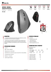 Notice NGS EVO ZEN Souris