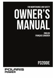 Notice POLARIS P3200IE (2020) Generator
