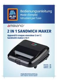 Notice Ambiano GTSFSM01 Piastra per griglia