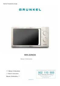 Notice Grunkel MW20INOX Four à micro-ondes