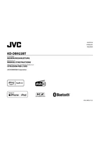 Notice JVC KDDB922BT Récepteur audio-vidéo