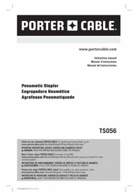 Notice Porter-Cable TS056 Grapadora neumática